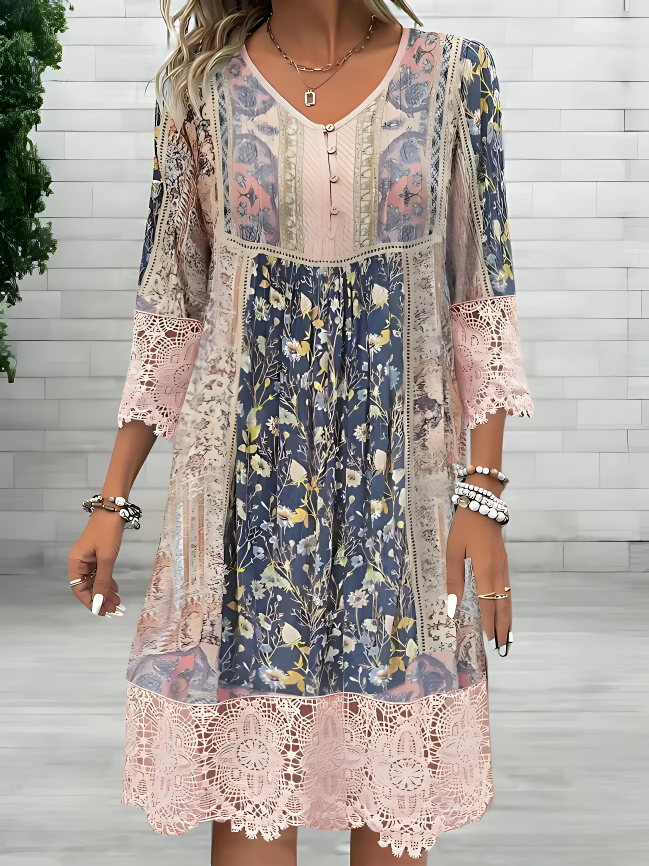 Julia | Luxuriöses, fließendes Bohemian-Kleid (Fast ausverkauft)