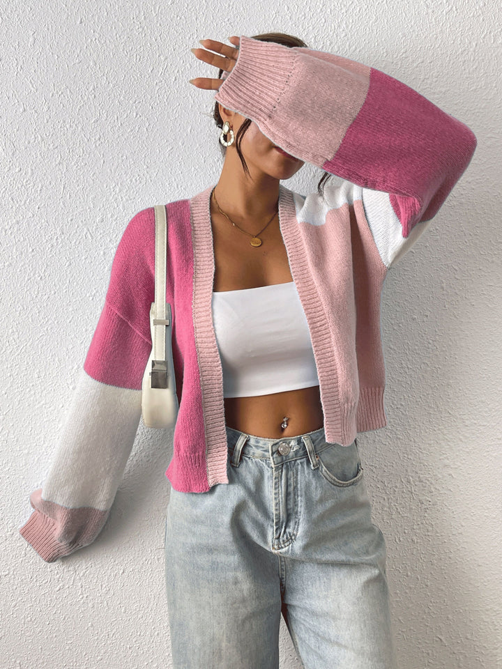 Anneliese - Strickjacke im Farbblockdesign