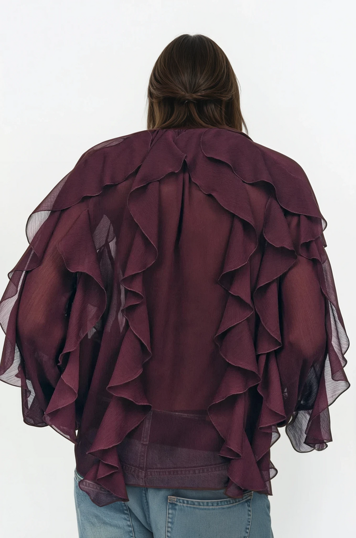 Sybille®️ | Bluse mit Volants