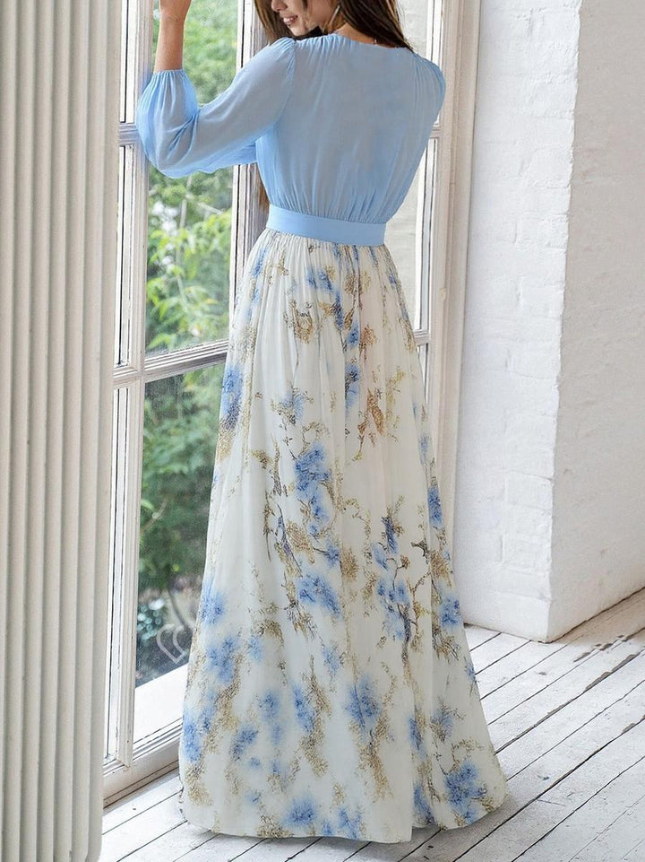 Adelheid®️ | Elegantes Maxi-Kleid mit Floralprint