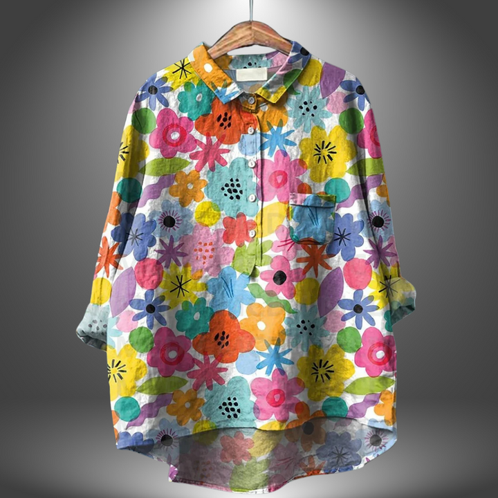 Lea™ | Handgefertigtes Blumenshirt für Damen