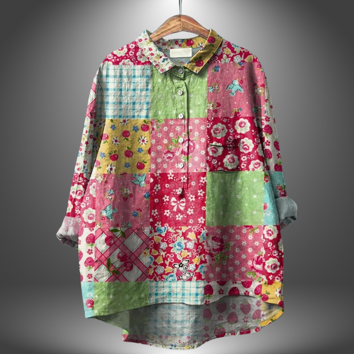 Lea™ | Handgefertigtes Blumenshirt für Damen