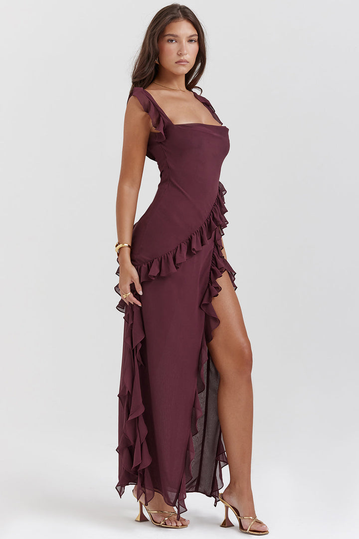 Leonie© | Umwerfendes Kleid mit Rüschen