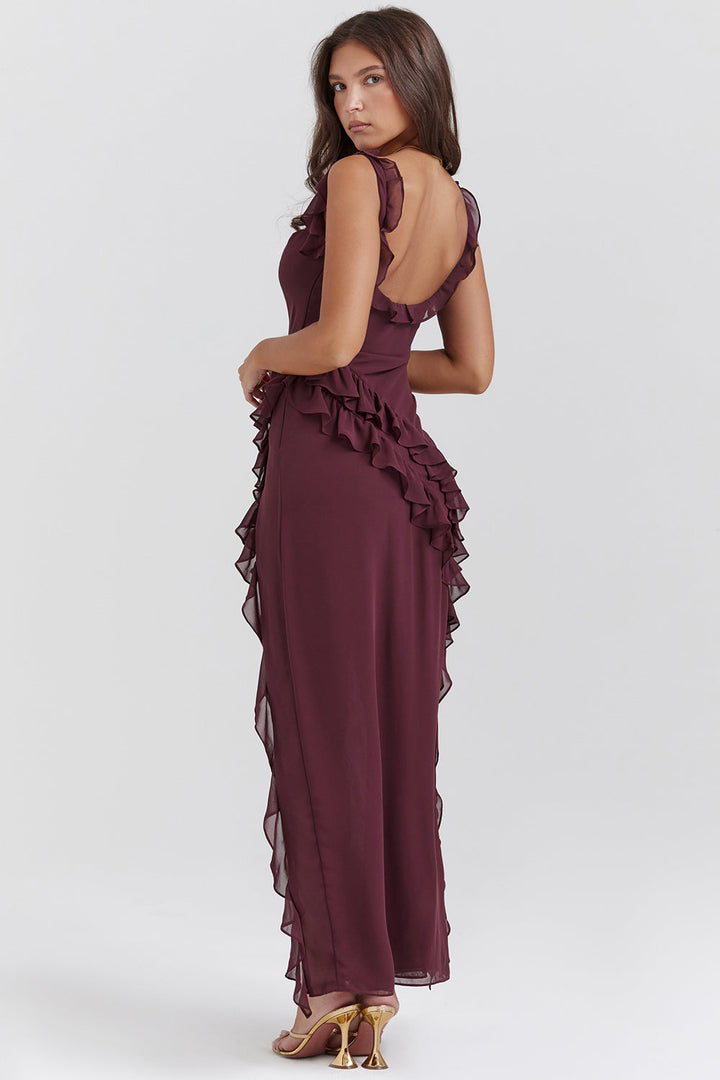 Leonie© | Umwerfendes Kleid mit Rüschen