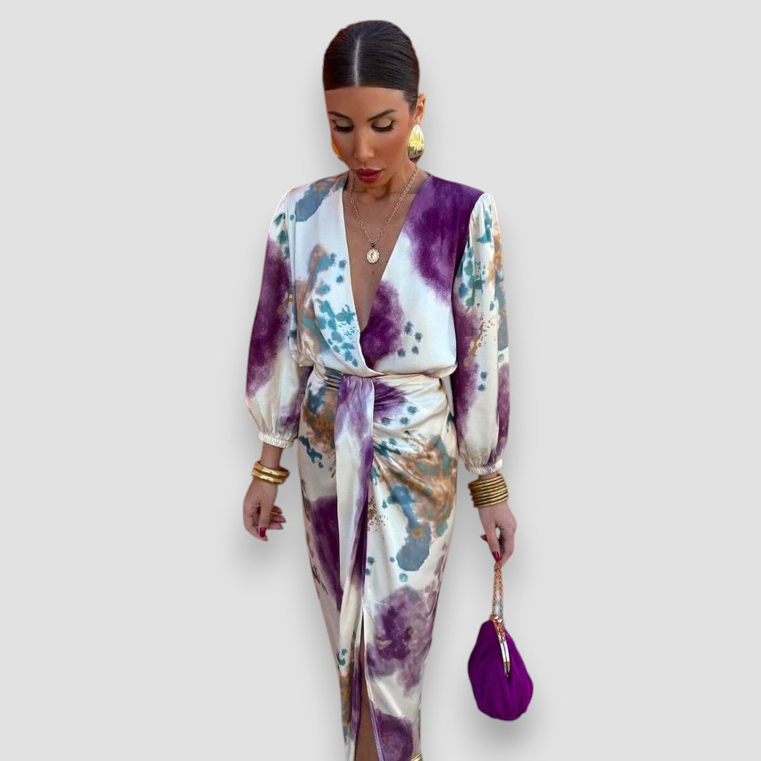 Selina™ | Elegantes Kleid mit V-Ausschnitt