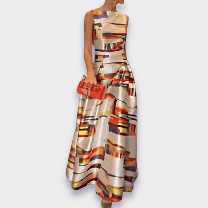 Elisabeth®️ | Handgefertigtes Maxikleid aus hochwertigem Stoff