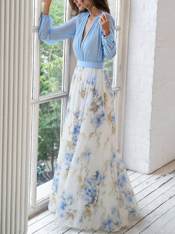 Margarete™ – Umwerfendes Maxikleid mit Blumendruck