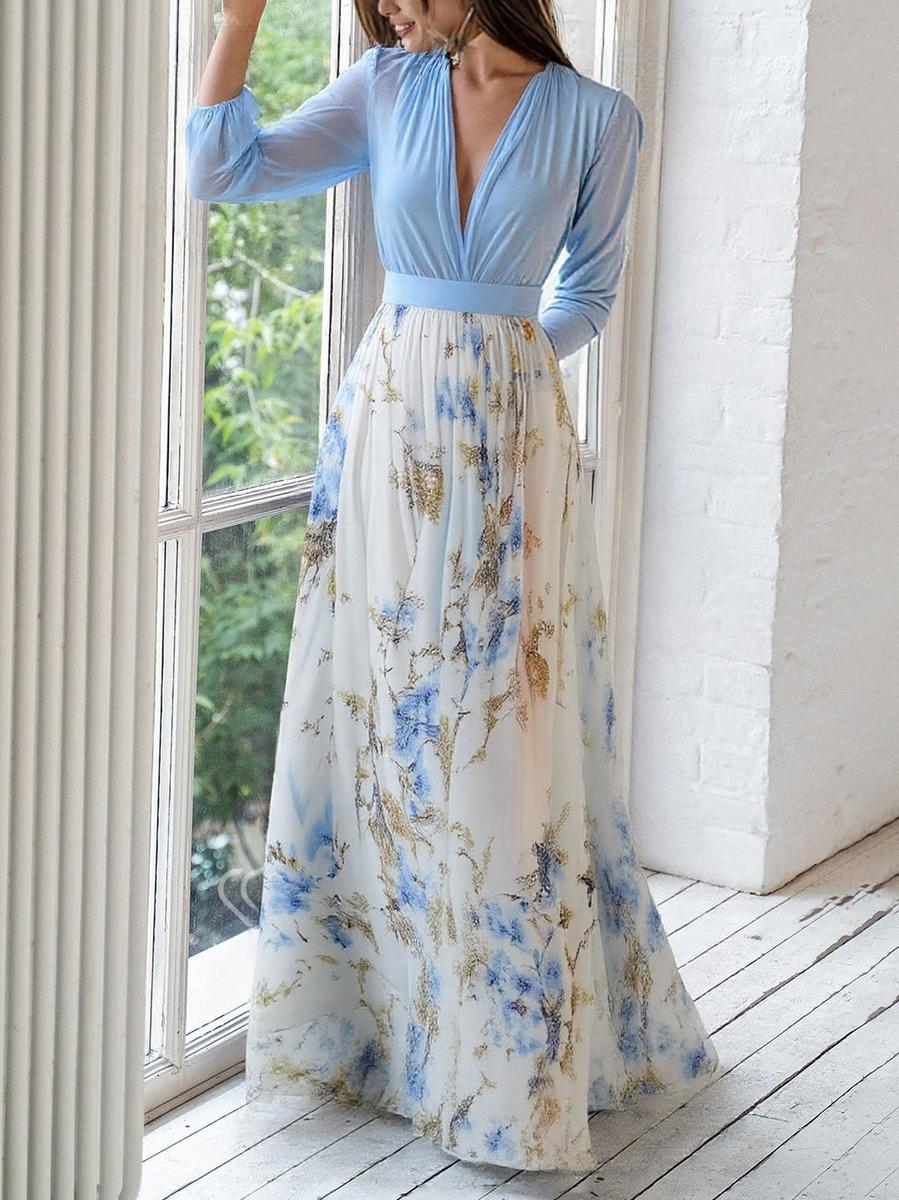 Margarete™ – Umwerfendes Maxikleid mit Blumendruck