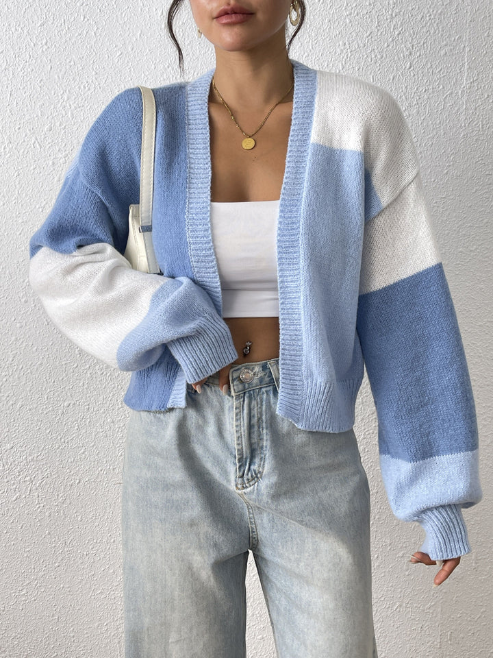 Anneliese - Strickjacke im Farbblockdesign