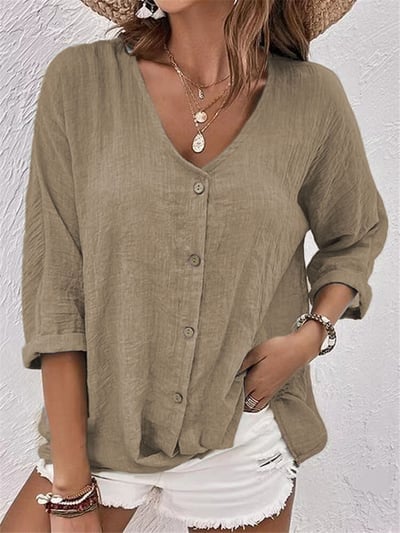 Rosalie®️™ | Leichte Bluse mit V-Ausschnitt