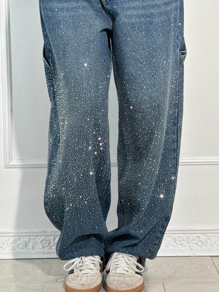 Mila™ - Hose mit hohem Bund, weitem Bein und geknöpften Taschen