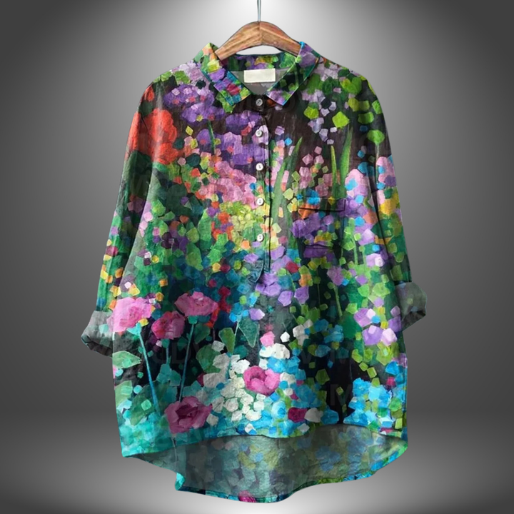 Lea™ | Handgefertigtes Blumenshirt für Damen