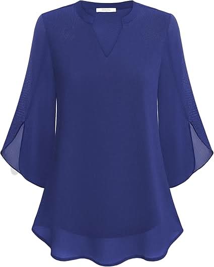 Yara®️™ | Fließende Bluse mit Lageneffekt