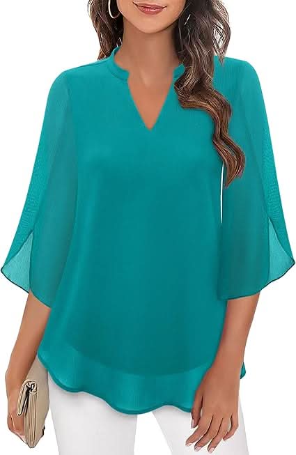Yara®️™ | Fließende Bluse mit Lageneffekt