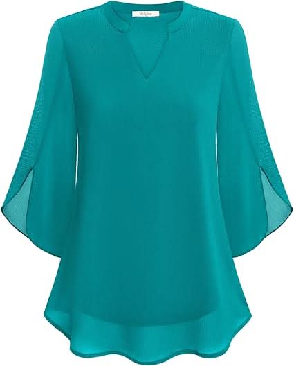 Yara®️™ | Fließende Bluse mit Lageneffekt