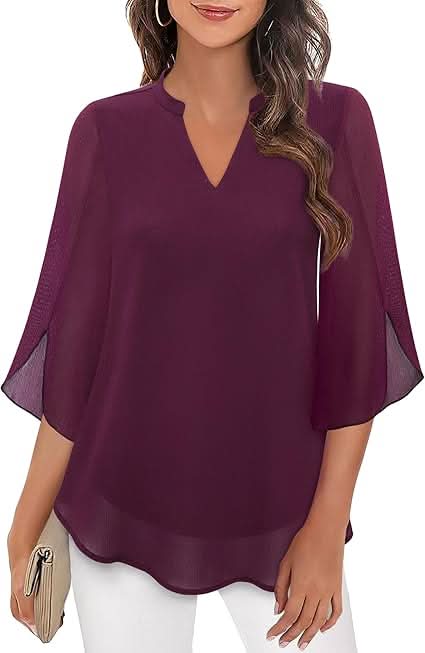 Yara®️™ | Fließende Bluse mit Lageneffekt