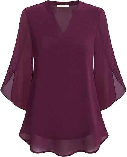 Yara®️™ | Fließende Bluse mit Lageneffekt