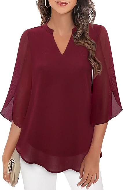 Yara®️™ | Fließende Bluse mit Lageneffekt