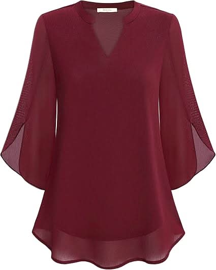 Yara®️™ | Fließende Bluse mit Lageneffekt
