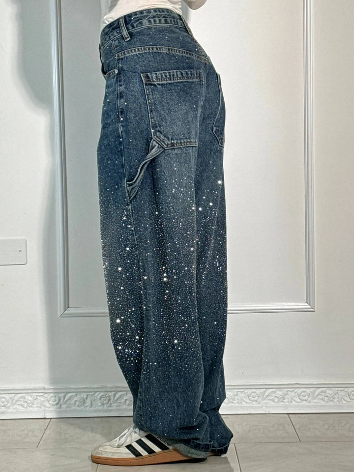 Mila™ - Hose mit hohem Bund, weitem Bein und geknöpften Taschen