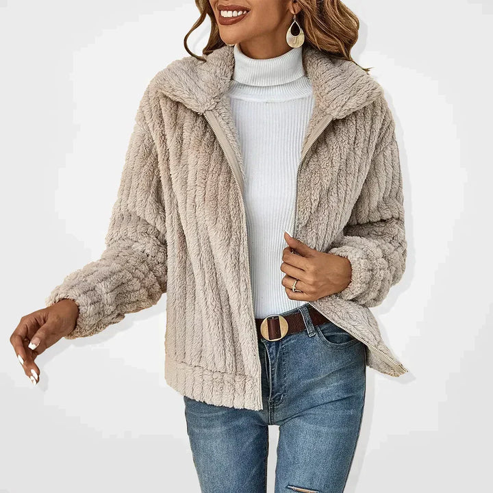 SVEVA™ | ELEGANTER PLÜSCH-CARDIGAN