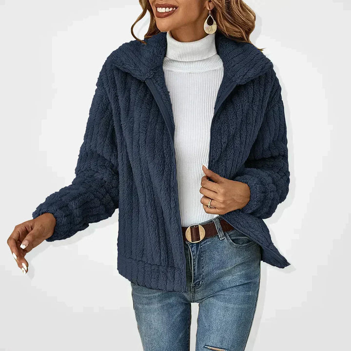 SVEVA™ | ELEGANTER PLÜSCH-CARDIGAN