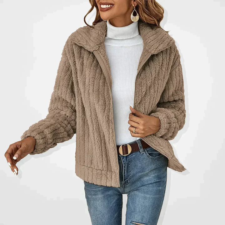 SVEVA™ | ELEGANTER PLÜSCH-CARDIGAN