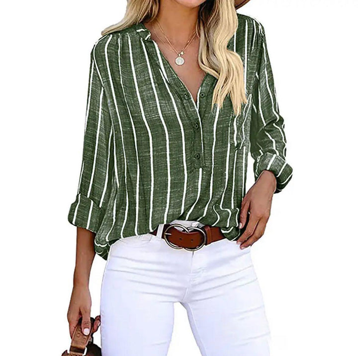 Melina®️™ | Elegante gestreifte Bluse