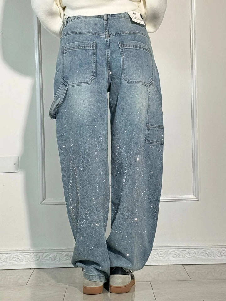 Mila™ - Hose mit hohem Bund, weitem Bein und geknöpften Taschen