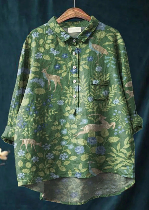 Liesel®️ | Klassische Bluse mit Blumenmuster
