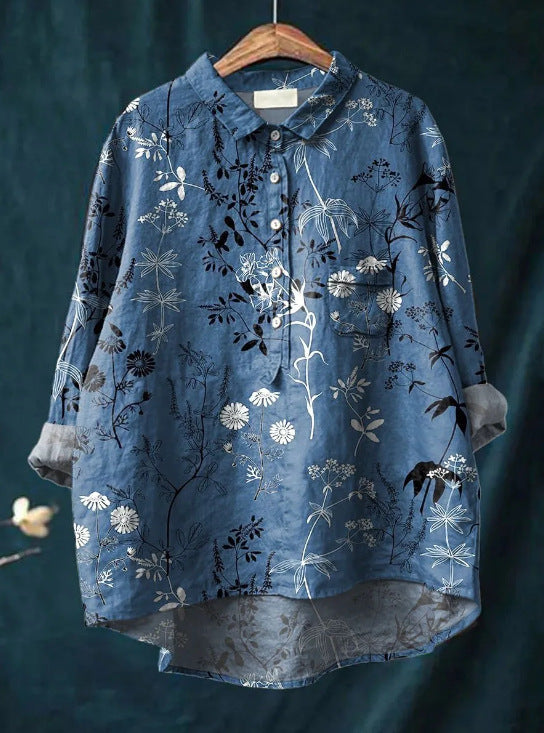 Liesel®️ | Klassische Bluse mit Blumenmuster