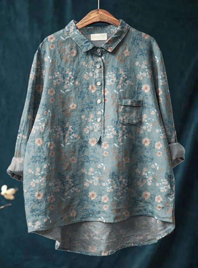 Liesel®️ | Klassische Bluse mit Blumenmuster