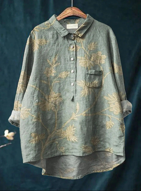 Liesel®️ | Klassische Bluse mit Blumenmuster