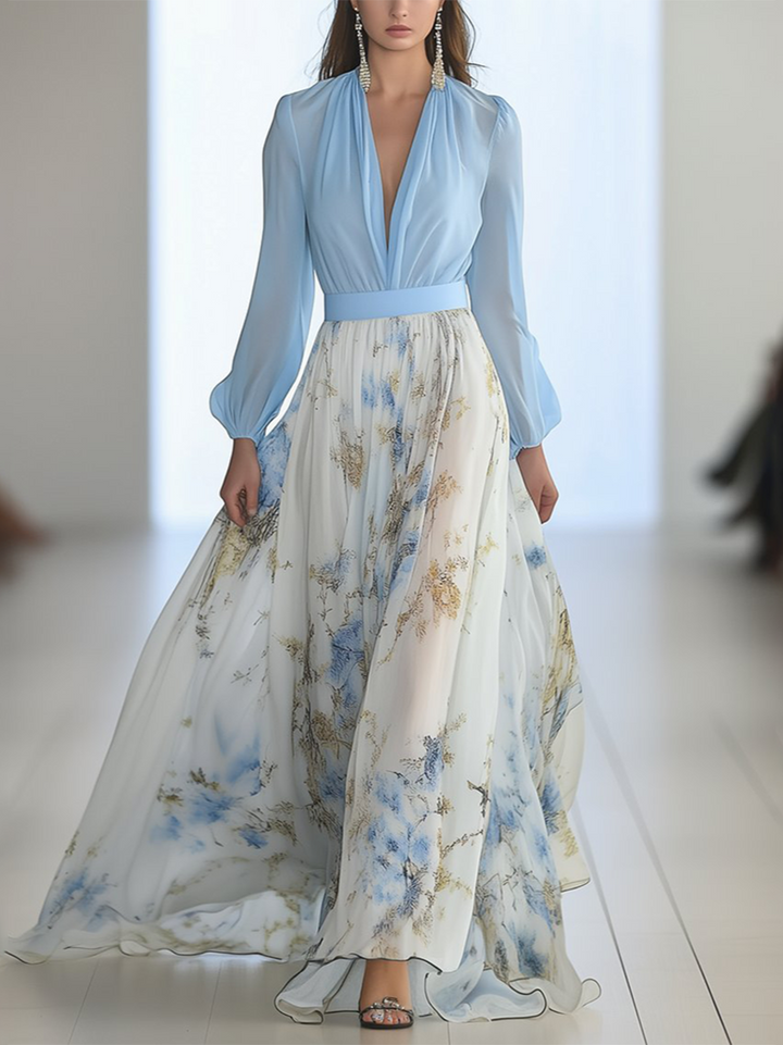 Margarete™ – Umwerfendes Maxikleid mit Blumendruck