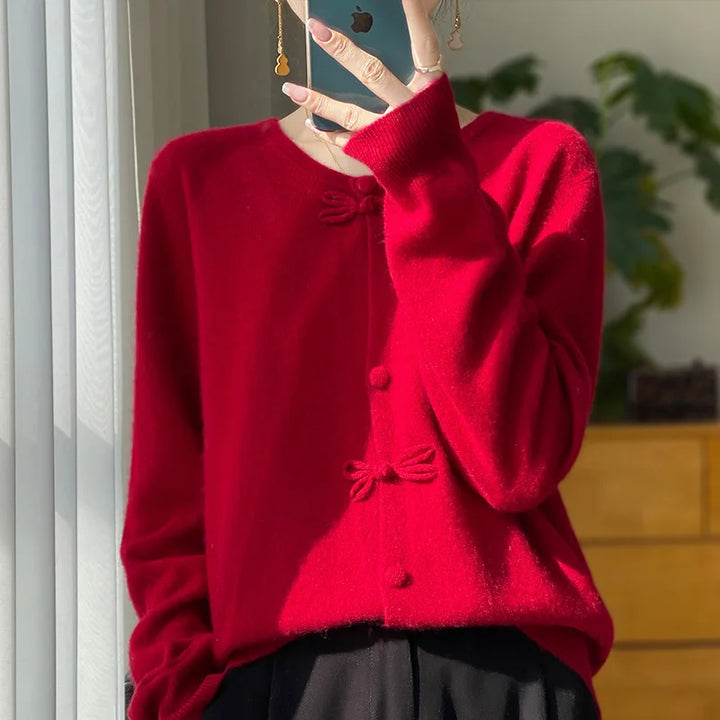 Leonie - Strickjacke mit Knoten