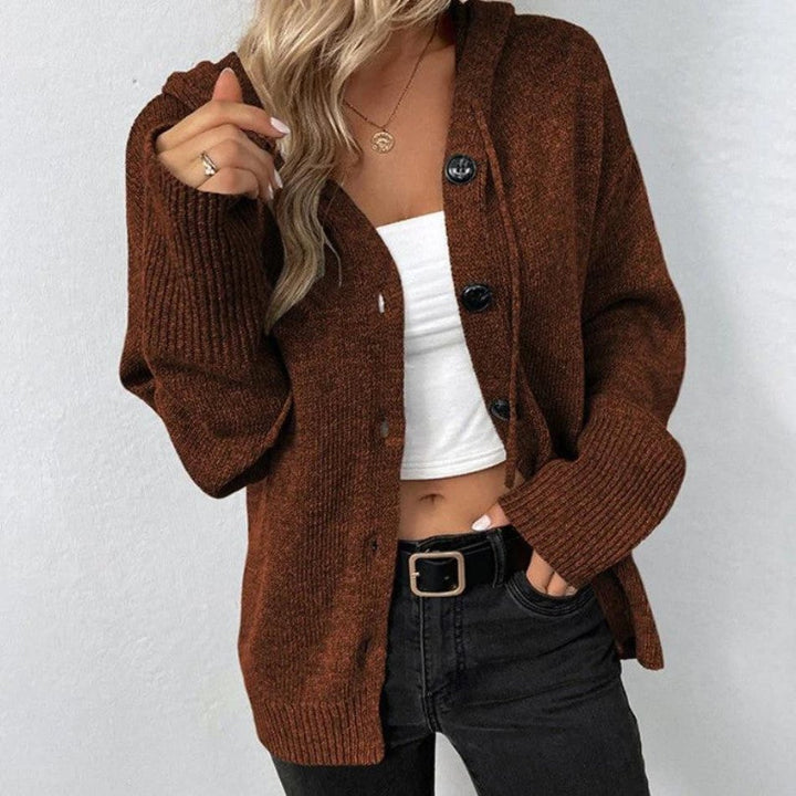 Liselotte - Strickjacke mit Kordelzug und Knöpfen