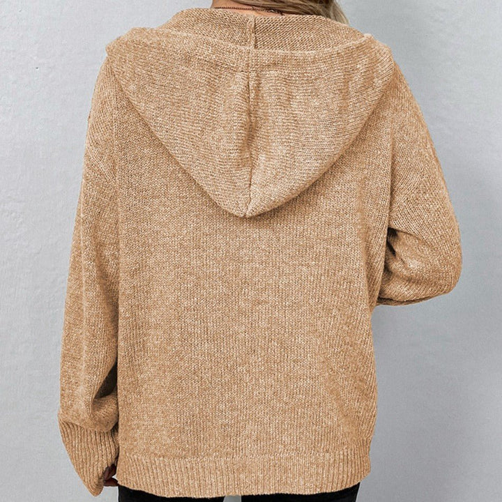 Liselotte - Strickjacke mit Kordelzug und Knöpfen