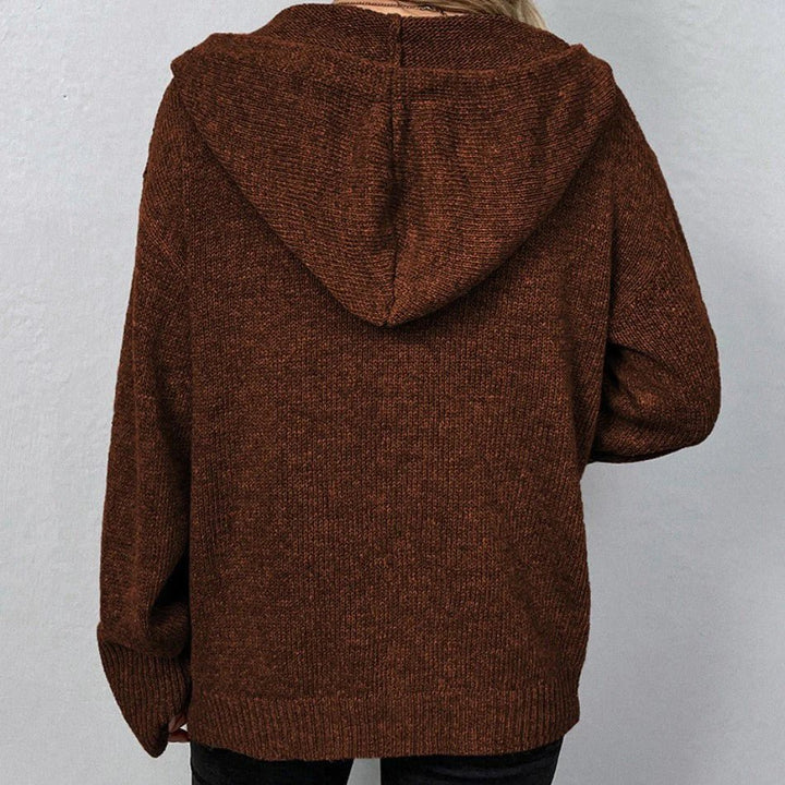 Liselotte - Strickjacke mit Kordelzug und Knöpfen