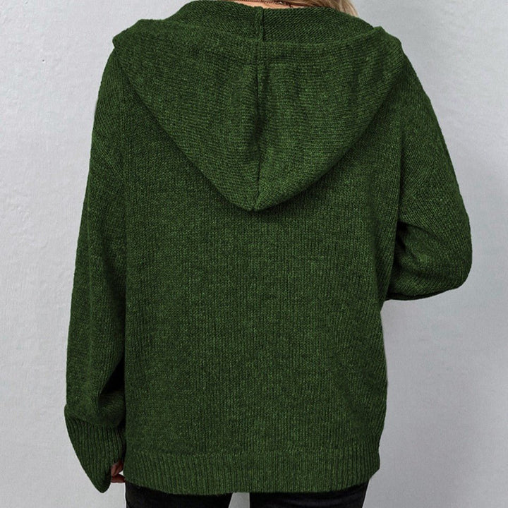 Liselotte - Strickjacke mit Kordelzug und Knöpfen