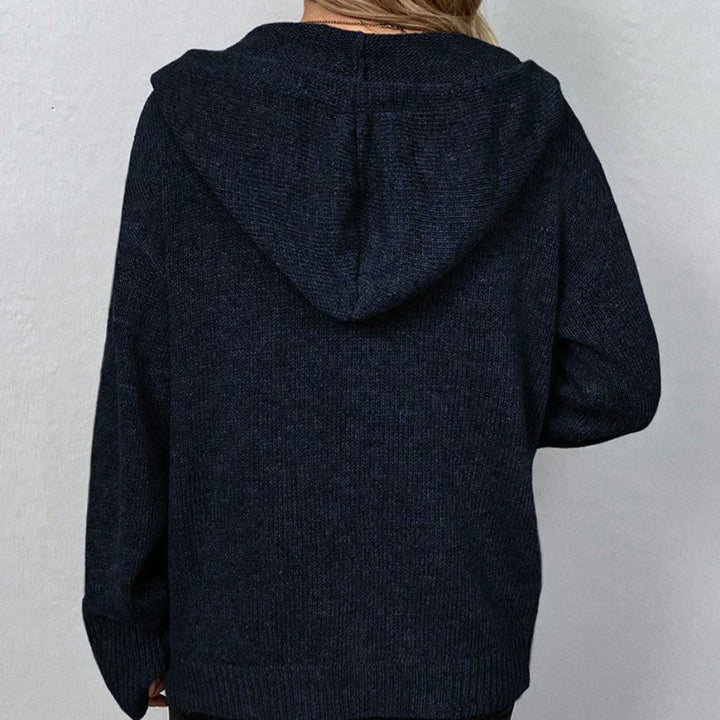 Liselotte - Strickjacke mit Kordelzug und Knöpfen