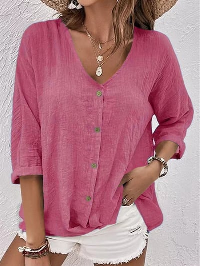 Rosalie®️™ | Leichte Bluse mit V-Ausschnitt