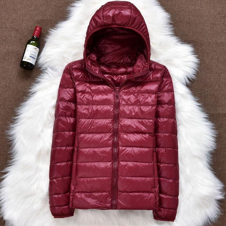 Klara™ – Neue wasserdichte Jacke mit weißer Entendaunenfüllung