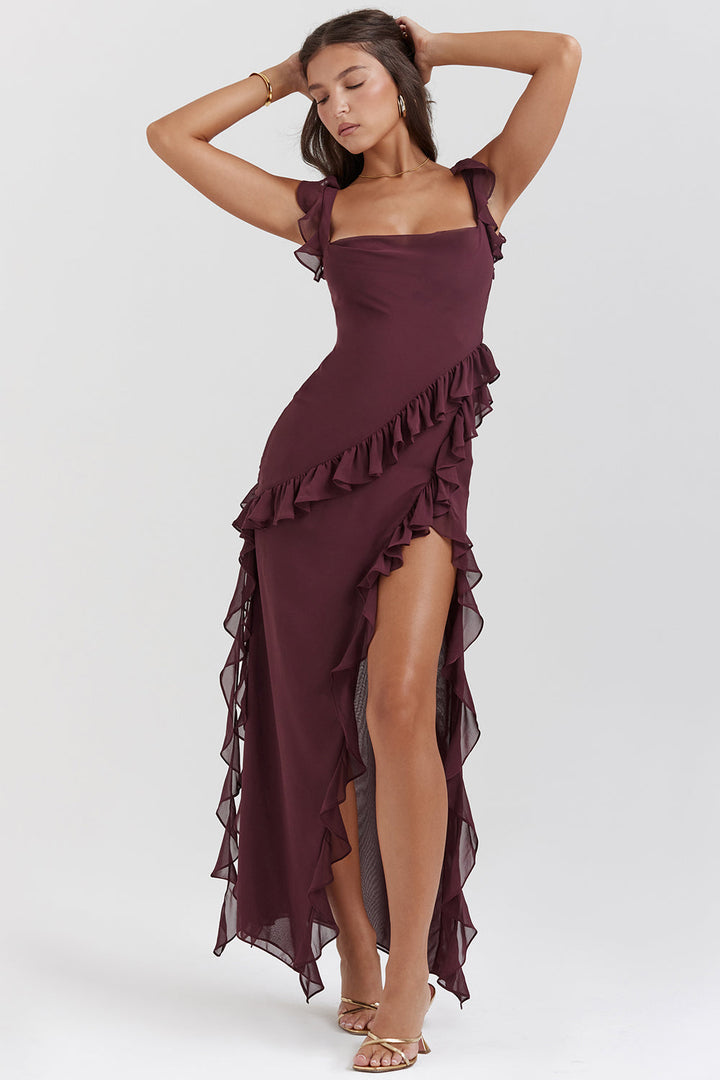 Leonie© | Umwerfendes Kleid mit Rüschen
