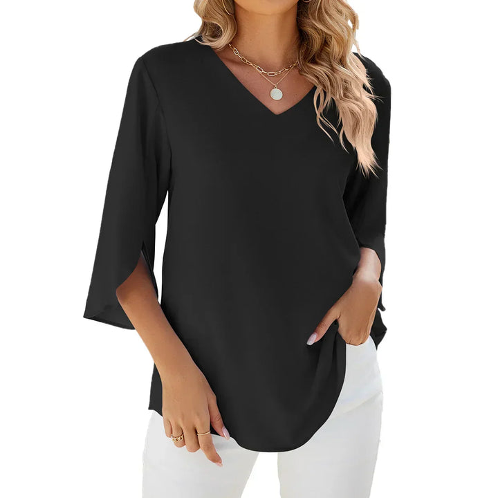 Maja®️™ - Bluse mit V-Ausschnitt