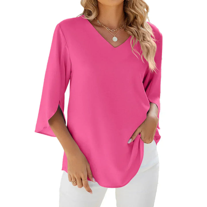 Maja®️™ - Bluse mit V-Ausschnitt