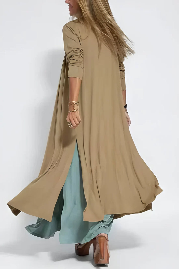 Mia™ | Elegantes langes Kleid + passende Strickjacke als Geschenk